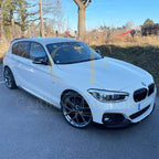 MP Style Gloss Black Side Skirts for BMW F20 1 Series 12-19