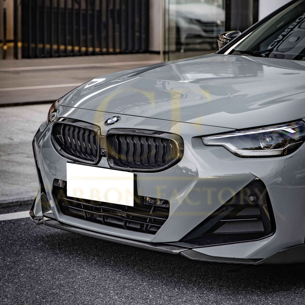 MP Style Pre-Preg Carbon Fibre Front Splitter for BMW 2 Series G42 Coupe 21-Present