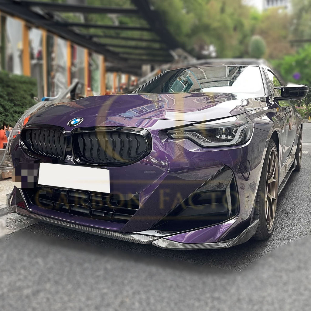 MP Style Pre-Preg Carbon Fibre Front Splitter for BMW 2 Series G42 Coupe 21-Present