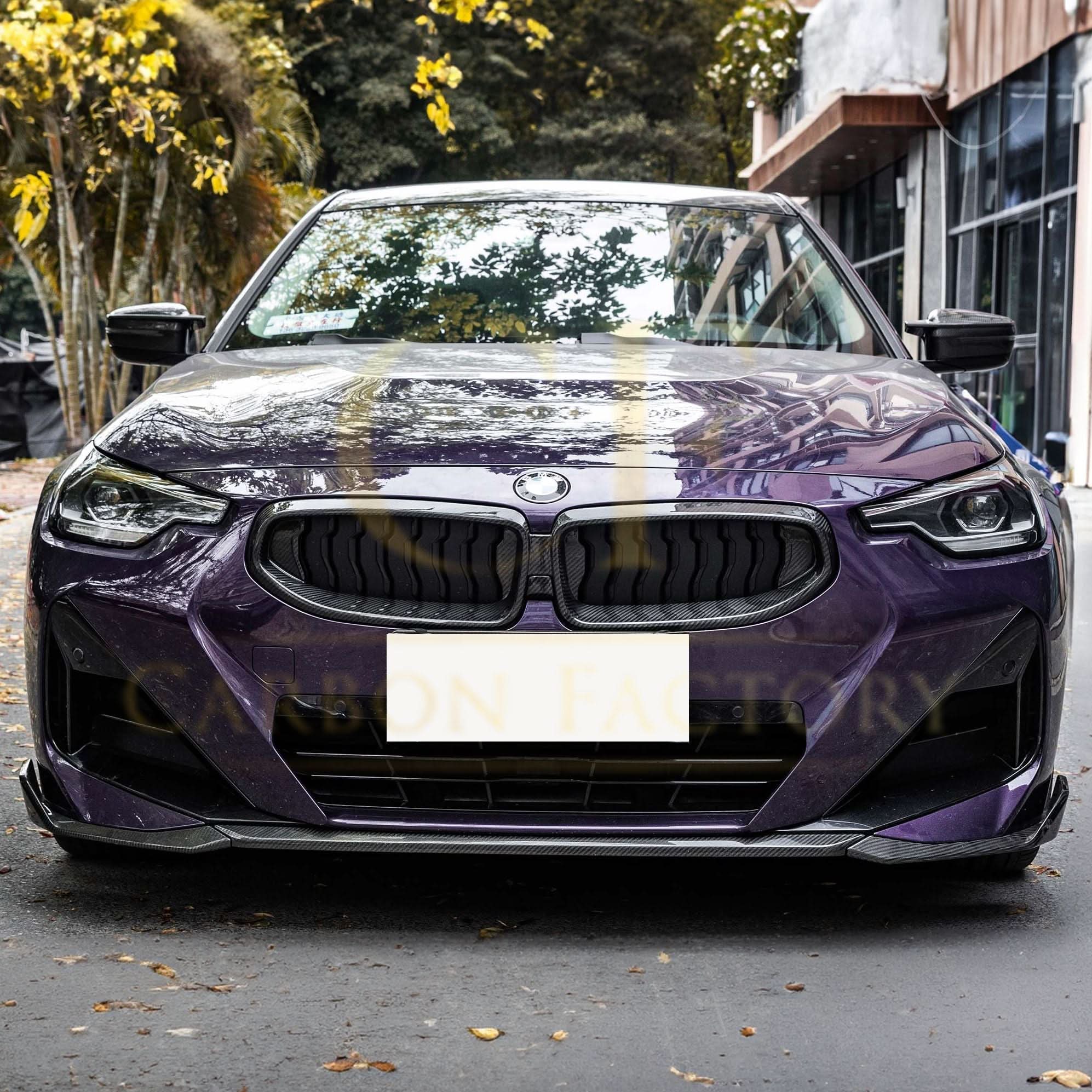 MP Style Pre-Preg Carbon Fibre Front Splitter for BMW 2 Series G42 Coupe 21-Present