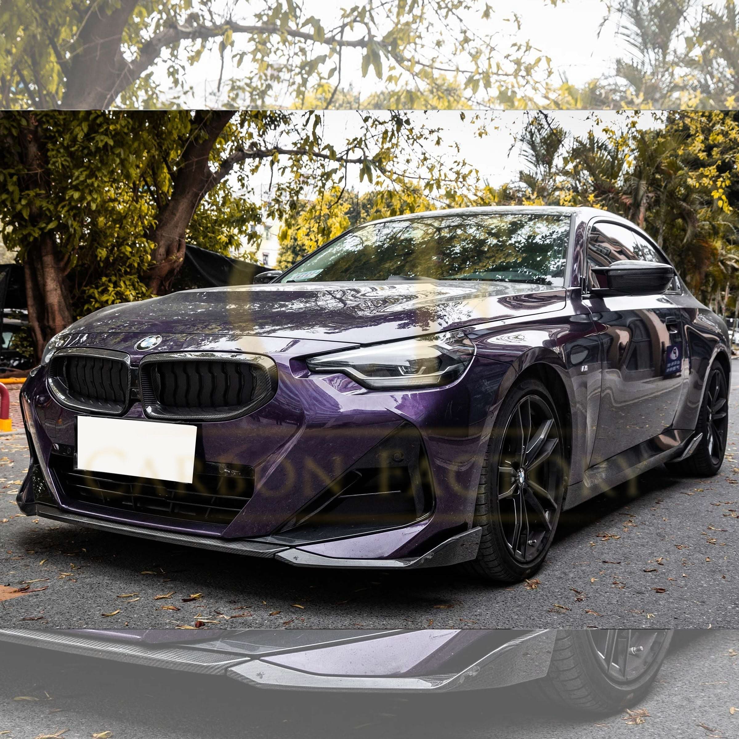 MP Style Pre-Preg Carbon Fibre Front Splitter for BMW 2 Series G42 Coupe 21-Present