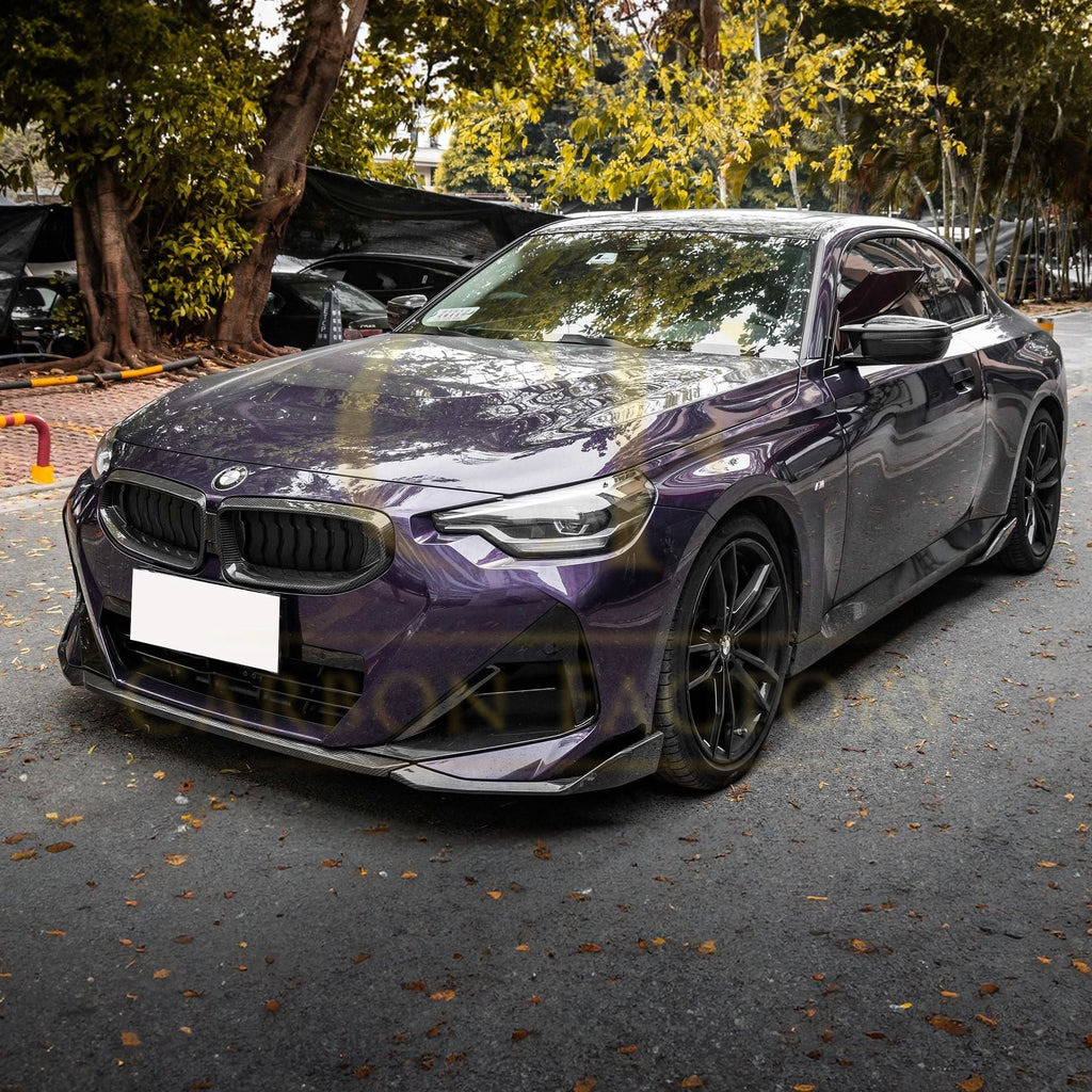 MP Style Pre-Preg Carbon Fibre Front Splitter for BMW 2 Series G42 Coupe 21-Present