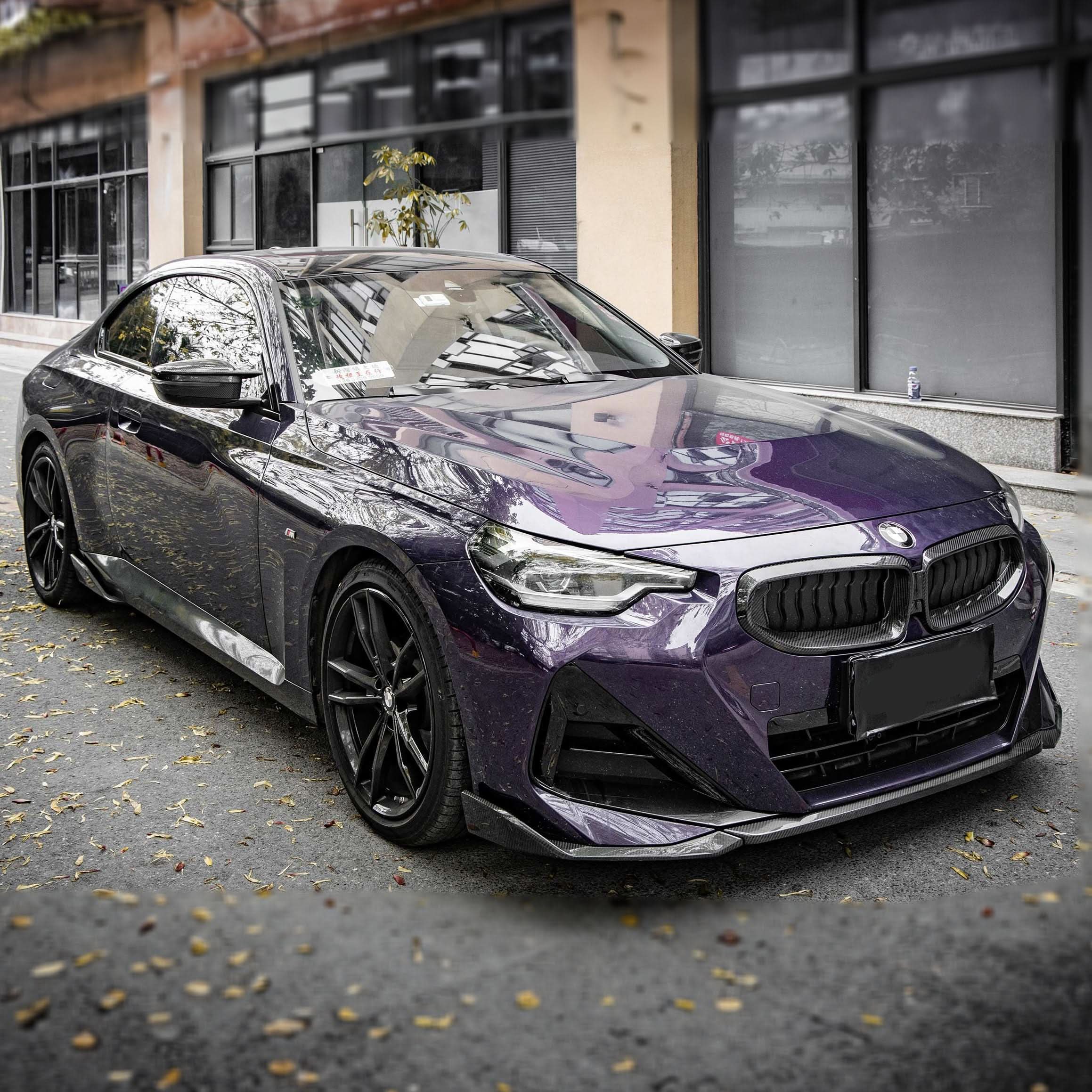 MP Style Pre-Preg Carbon Fibre Front Splitter for BMW 2 Series G42 Coupe 21-Present