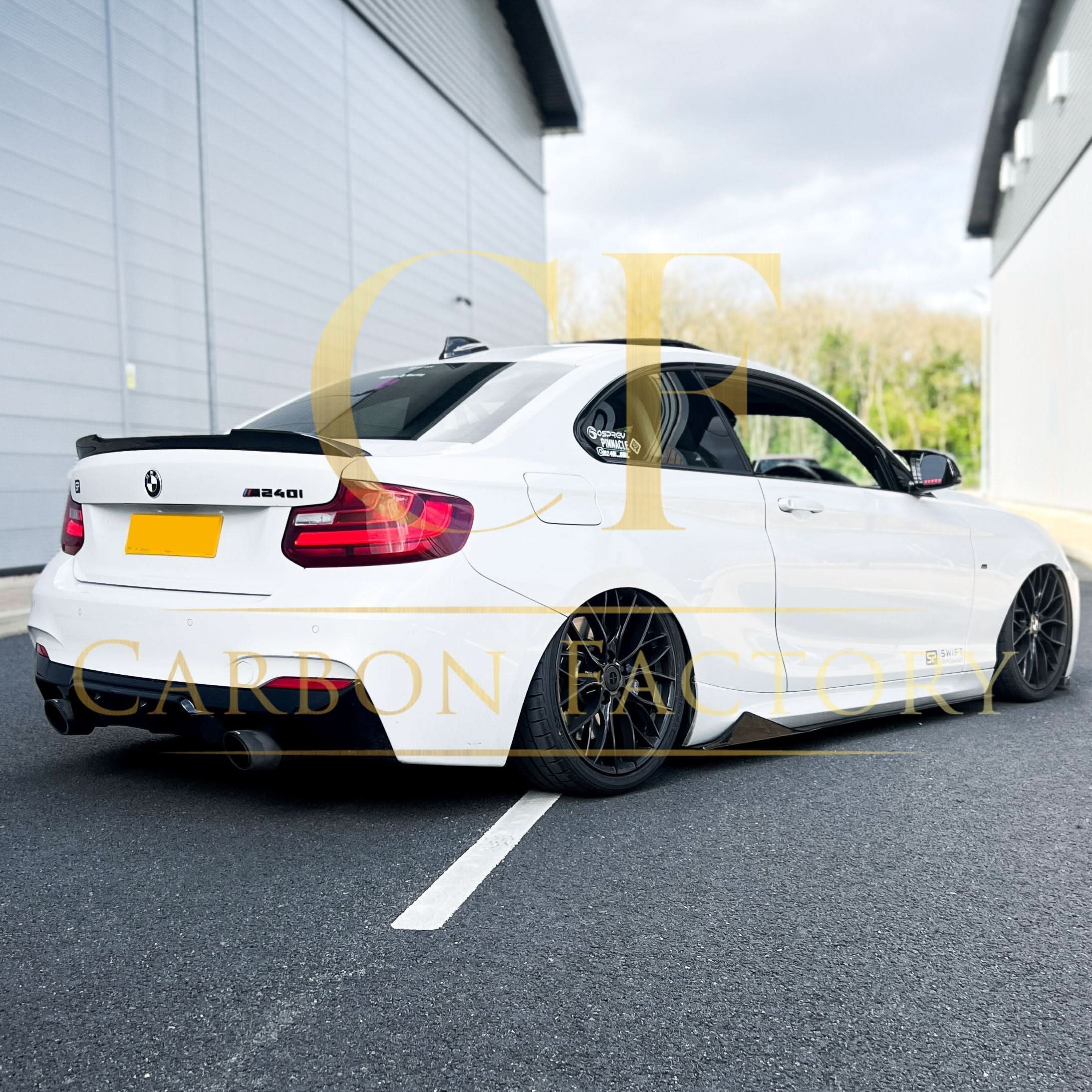 MTC Style Gloss Black Side Skirts for BMW F22 2 Series F87 M2 14-20