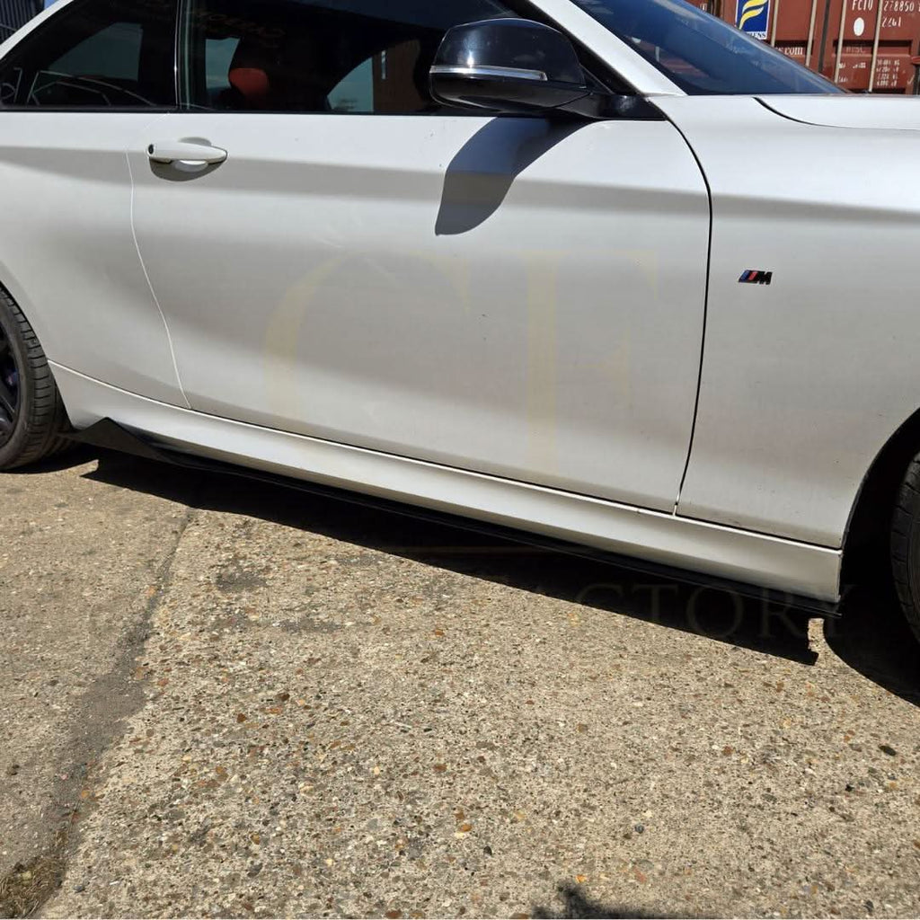 MTC Style Gloss Black Side Skirts for BMW F22 2 Series F87 M2 14-20