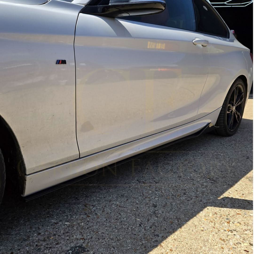 MTC Style Gloss Black Side Skirts for BMW F22 2 Series F87 M2 14-20