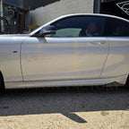 MTC Style Gloss Black Side Skirts for BMW F22 2 Series F87 M2 14-20