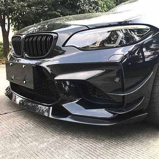 MTCS Style Carbon Fibre Front Splitter for BMW F87 M2 OG 16-18