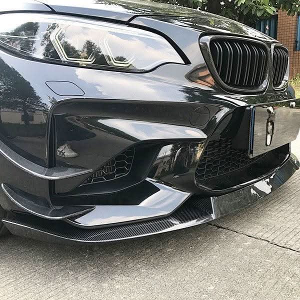 MTCS Style Carbon Fibre Front Splitter for BMW F87 M2 OG 16-18