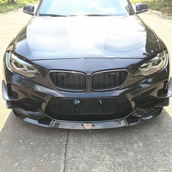 MTCS Style Carbon Fibre Front Splitter for BMW F87 M2 OG 16-18