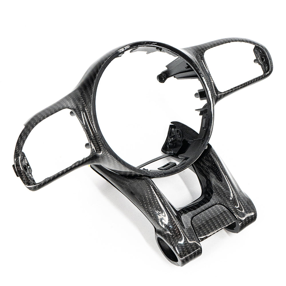 MERCEDES AMG 2016+ CARBON FIBRE STEERING WHEEL TRIM
