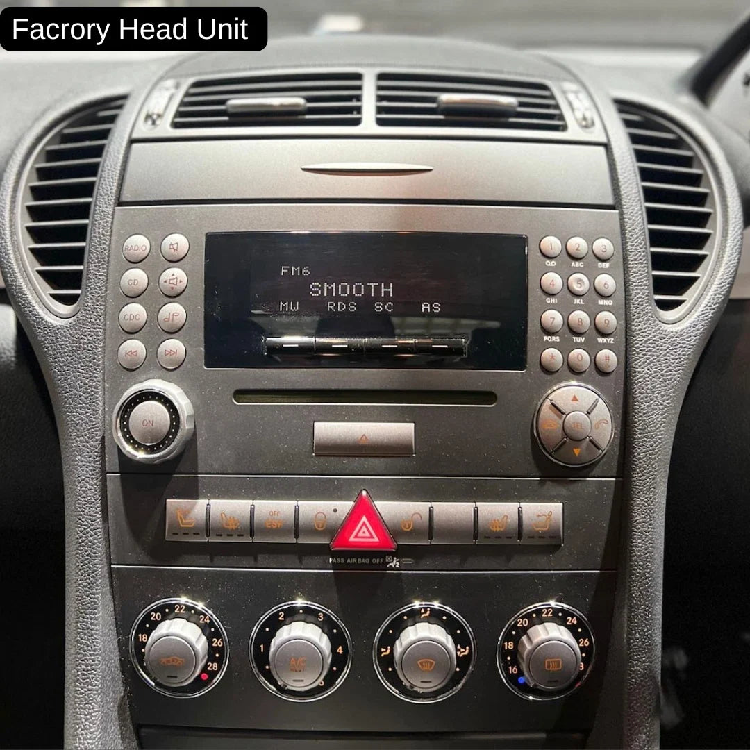Mercedes-Benz SLK Apple Carplay / Android Auto 9" Stereo Upgrade (2004-2011)
