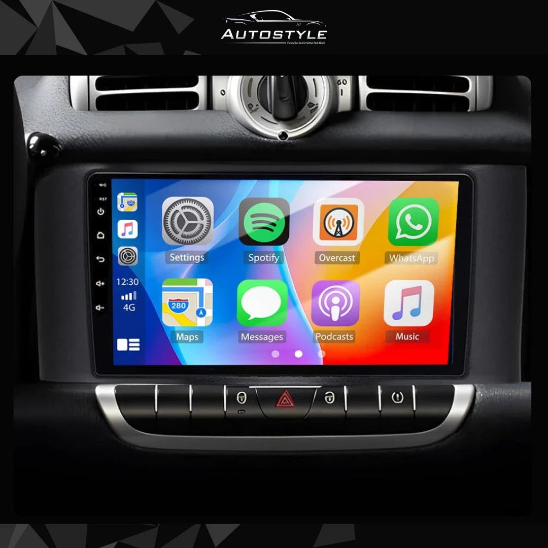 Mercedes-Benz Smart forTwo Apple Carplay / Android Auto 9" Stereo Upgrade 2010-2014