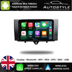 Mercedes-Benz Smart forTwo Apple Carplay / Android Auto 9" Stereo Upgrade 2010-2014