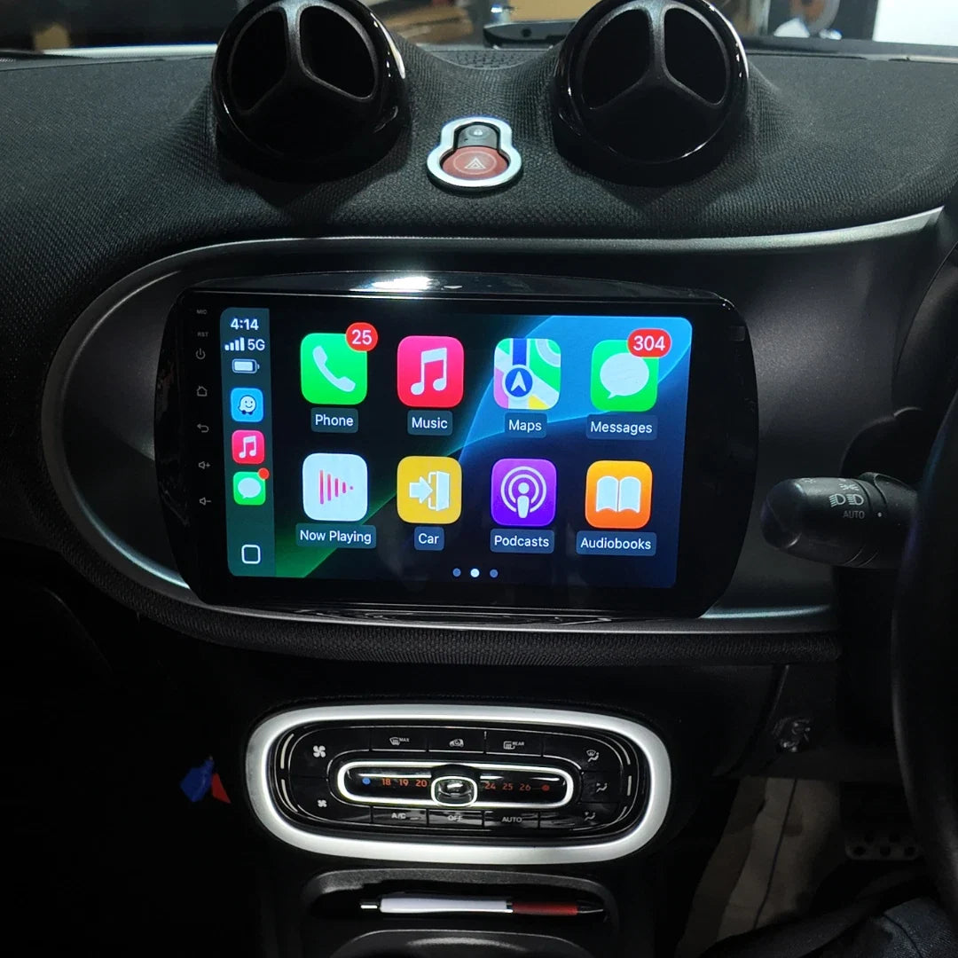 Mercedes-Benz Smart forTwo Apple Carplay / Android Auto 9" Stereo Upgrade 2014-2021