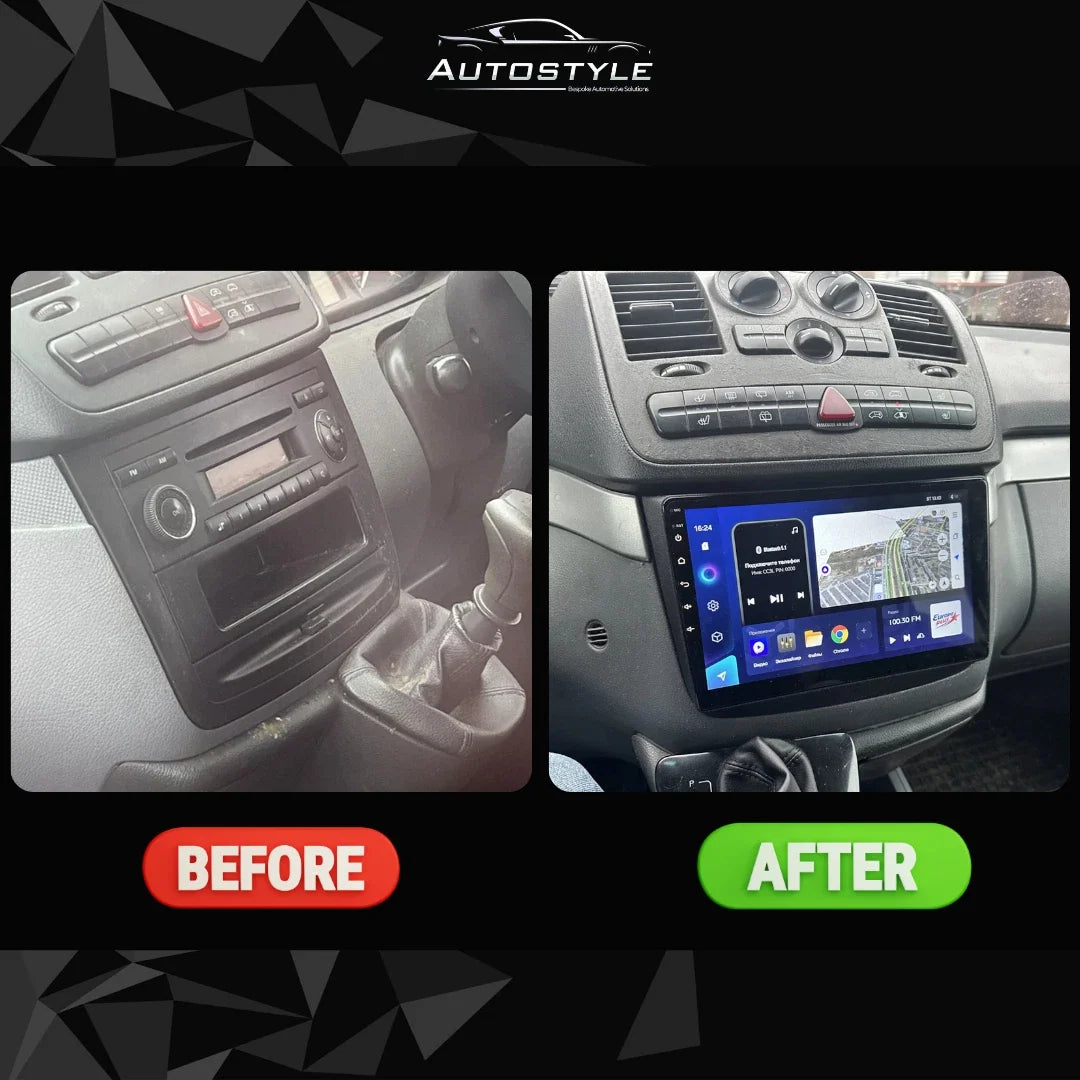 Mercedes-Benz Vito Apple Carplay / Android Auto 10" Stereo Upgrade (2003-2010)