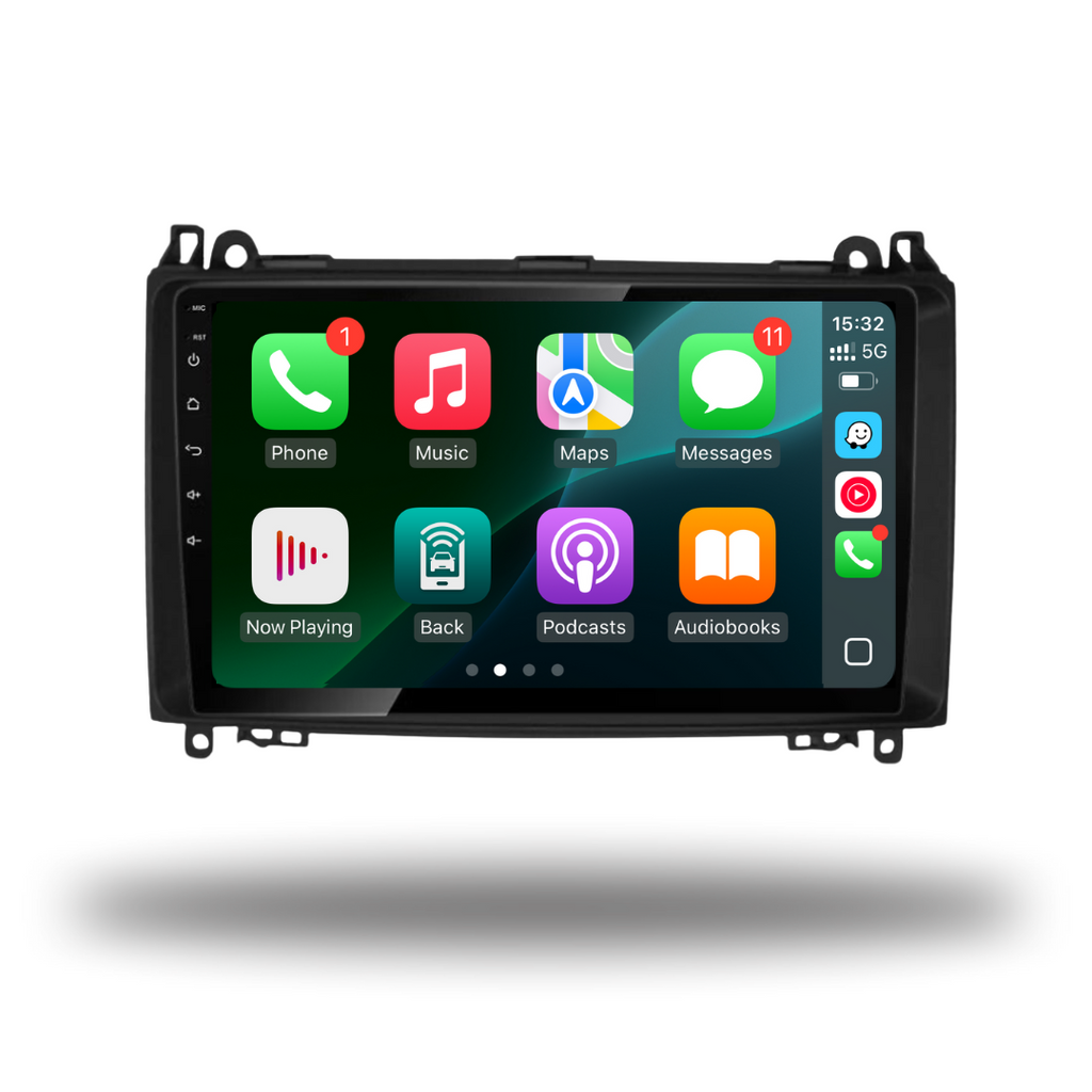 Mercedes-Benz A Class, B Class, Sprinter, Vito, Viano, Crafter Apple Carplay / Android Auto 9" Stereo Upgrade
