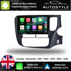 Mitsubishi Outlander Apple Carplay / Android Auto 9" Stereo Upgrade 2012-21