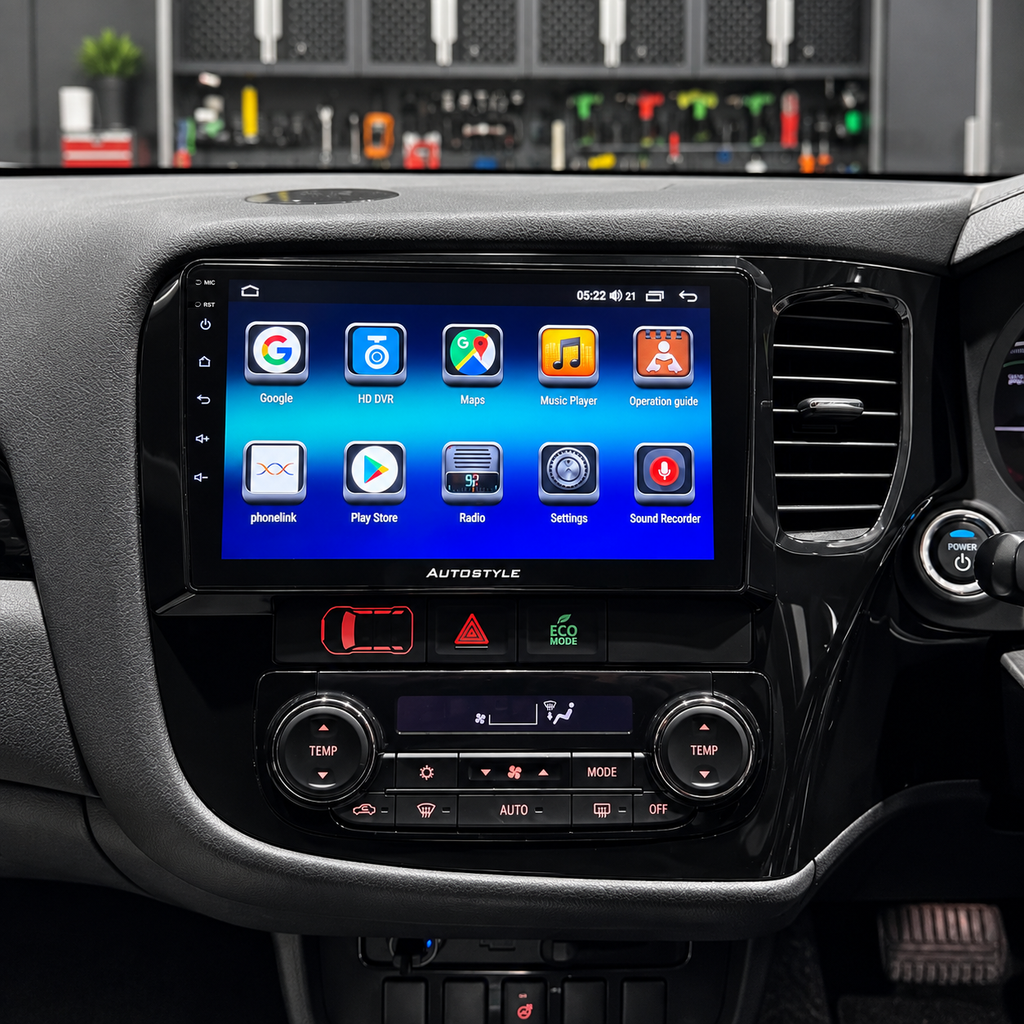 Mitsubishi Outlander Apple Carplay / Android Auto 9" Stereo Upgrade 2012-21