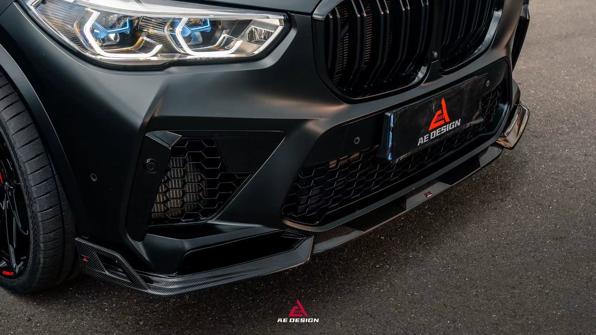 AE DESIGN - BMW X5M F95 PRE-LCI CARBON FIBER FRONT LIP