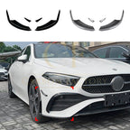 Gloss Black Front Canards Set (4 pcs) for Mercedes Benz W177 A Class AMG & A35 23-25