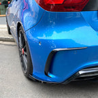Gloss Black Rear Bumper Spats for Mercedes Benz W176 A Class AMG model 13-18