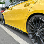 AMG style Gloss Black Side Skirts for Mercedes Benz W177 A Class 18-25