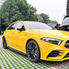 AMG style Gloss Black Side Skirts for Mercedes Benz W177 A Class 18-25