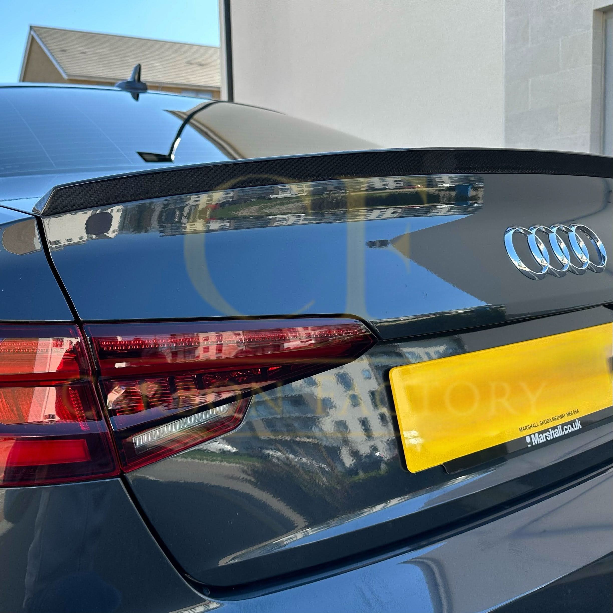 OEM Style Carbon Fibre Boot Spoiler for Audi A4 S4 B9 16-22