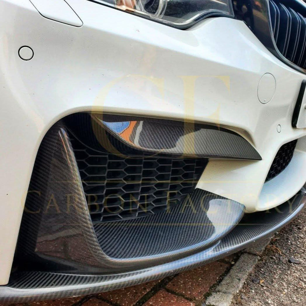 OEM Style Carbon Fibre Front Bumper Trims for BMW F80 M3 F82 F83 M4 14-20
