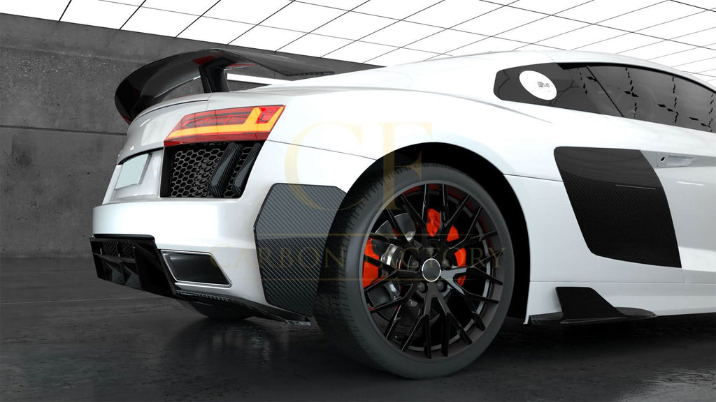 P Style Carbon Fibre Boot Spoiler for Audi R8 V10 Gen 2 Coupe 15-19