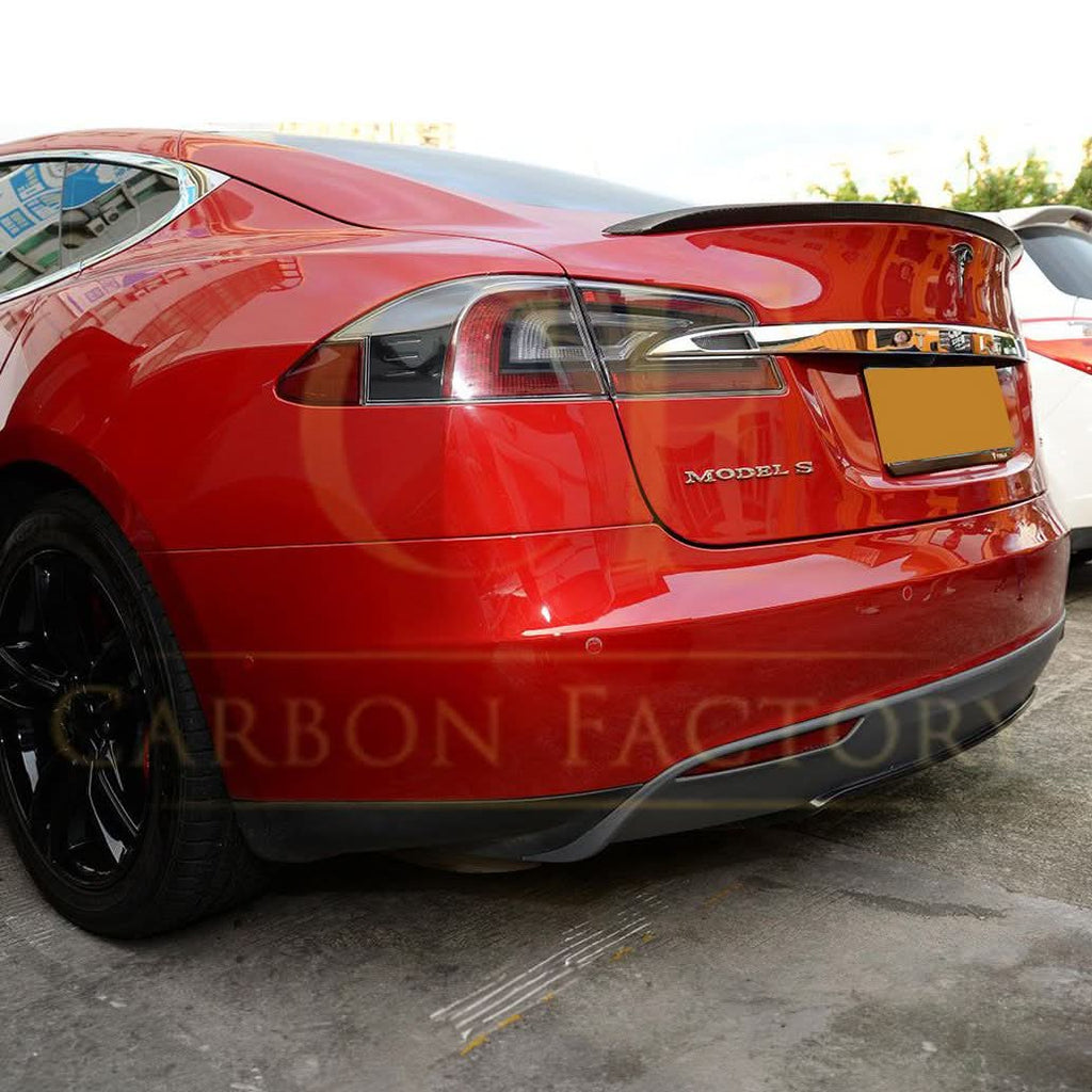 P Style Carbon Fibre Boot Spoiler for Tesla Model S 13-Present