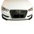P Style Carbon Fibre Front Splitter for Audi A3 Saloon Non S Line 13-15