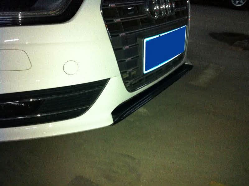 P Style Carbon Fibre Front Splitter for Audi A4 B8.5 Non S Line 13-15