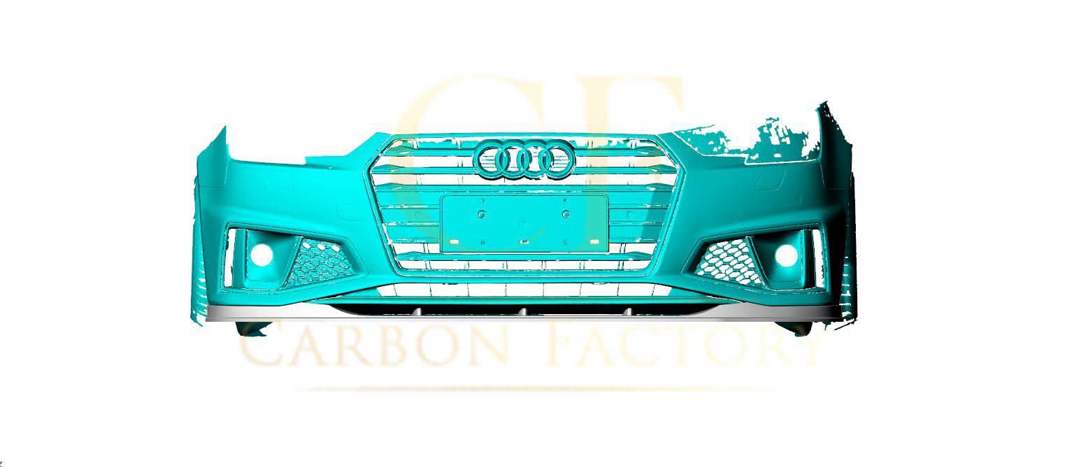 P Style Carbon Fibre Front Splitter for Audi A4 B9.5 S Line & S4 20-25