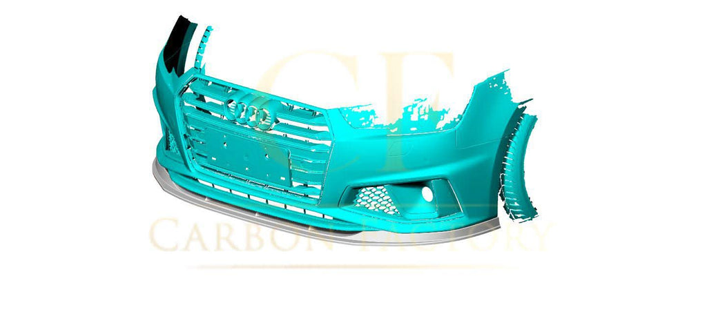 P Style Carbon Fibre Front Splitter for Audi A4 B9.5 S Line & S4 20-25