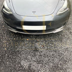 P Style Carbon Fibre Front Splitter for Tesla Model 3 16-23