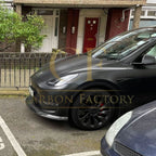 P Style Carbon Fibre Front Splitter for Tesla Model Y 19-23