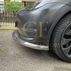 P Style Carbon Fibre Front Splitter for Tesla Model Y 19-23