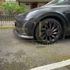 P Style Carbon Fibre Front Splitter for Tesla Model Y 19-23