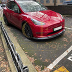 P Style Carbon Fibre Front Splitter for Tesla Model Y 19-23