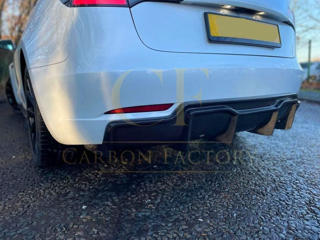 P Style Carbon Fibre Rear Diffuser for Tesla Model 3 16-23