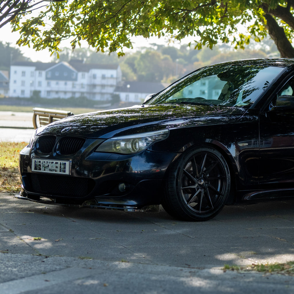 MP Style Gloss Black Front Splitter for BMW E60 E61 5 Series M Sport 05-10