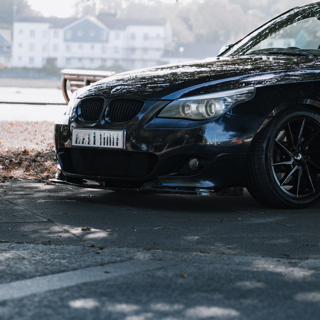 MP Style Gloss Black Front Splitter for BMW E60 E61 5 Series M Sport 05-10