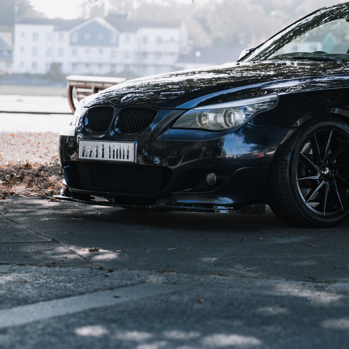 MP Style Gloss Black Front Splitter for BMW E60 E61 5 Series M Sport 05-10