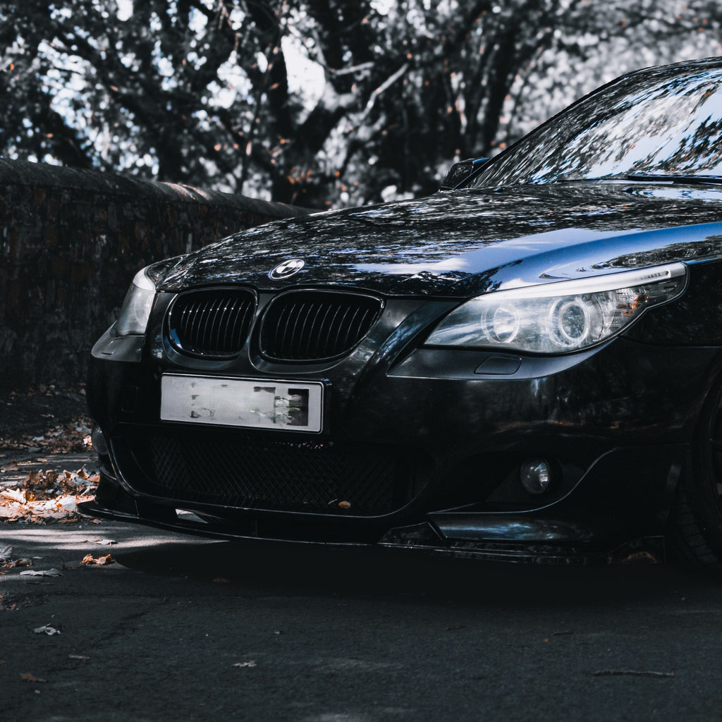 MP Style Gloss Black Front Splitter for BMW E60 E61 5 Series M Sport 05-10