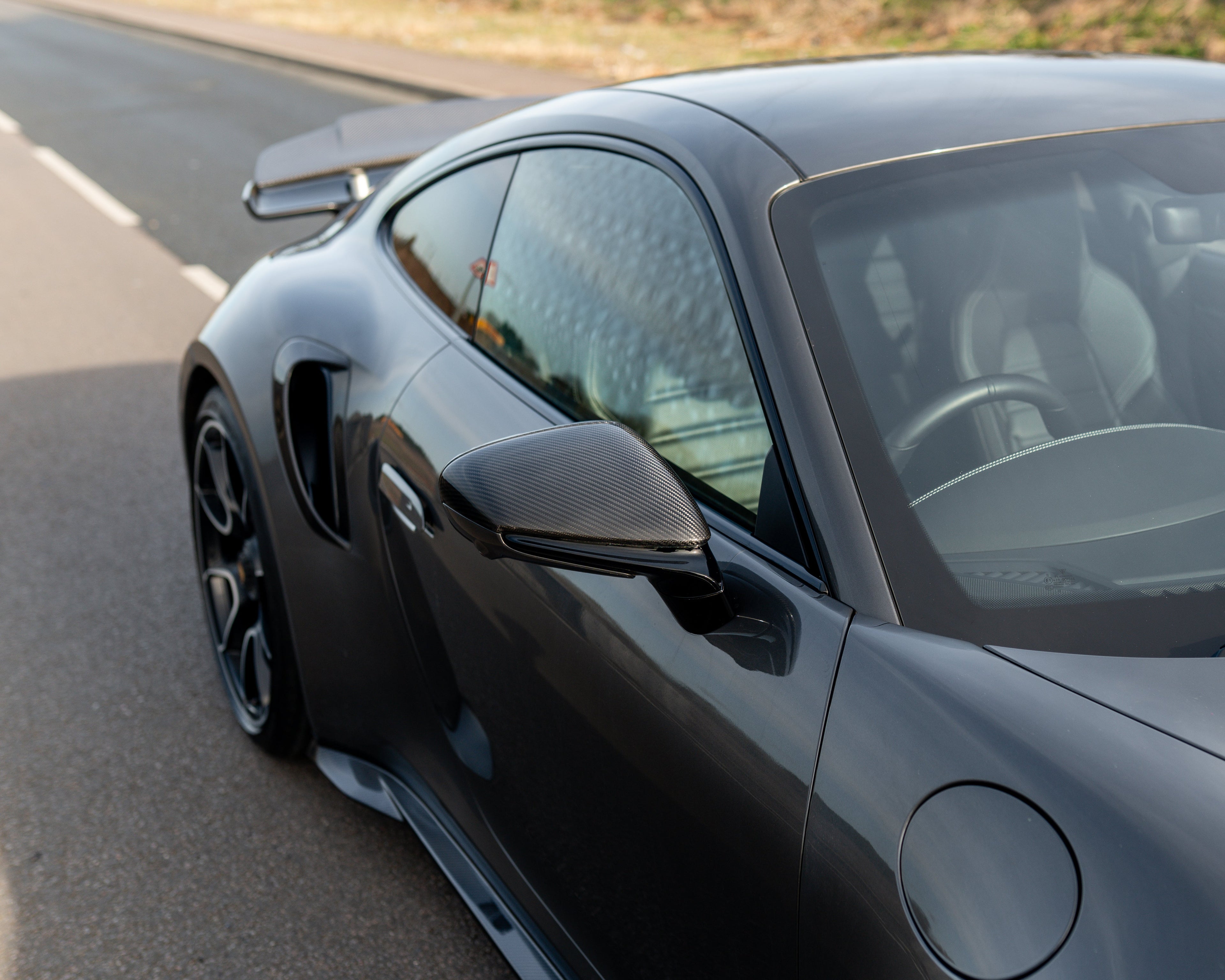 PORSCHE 911 992 CARBON FIBRE MIRRORS - (RHD ONLY)