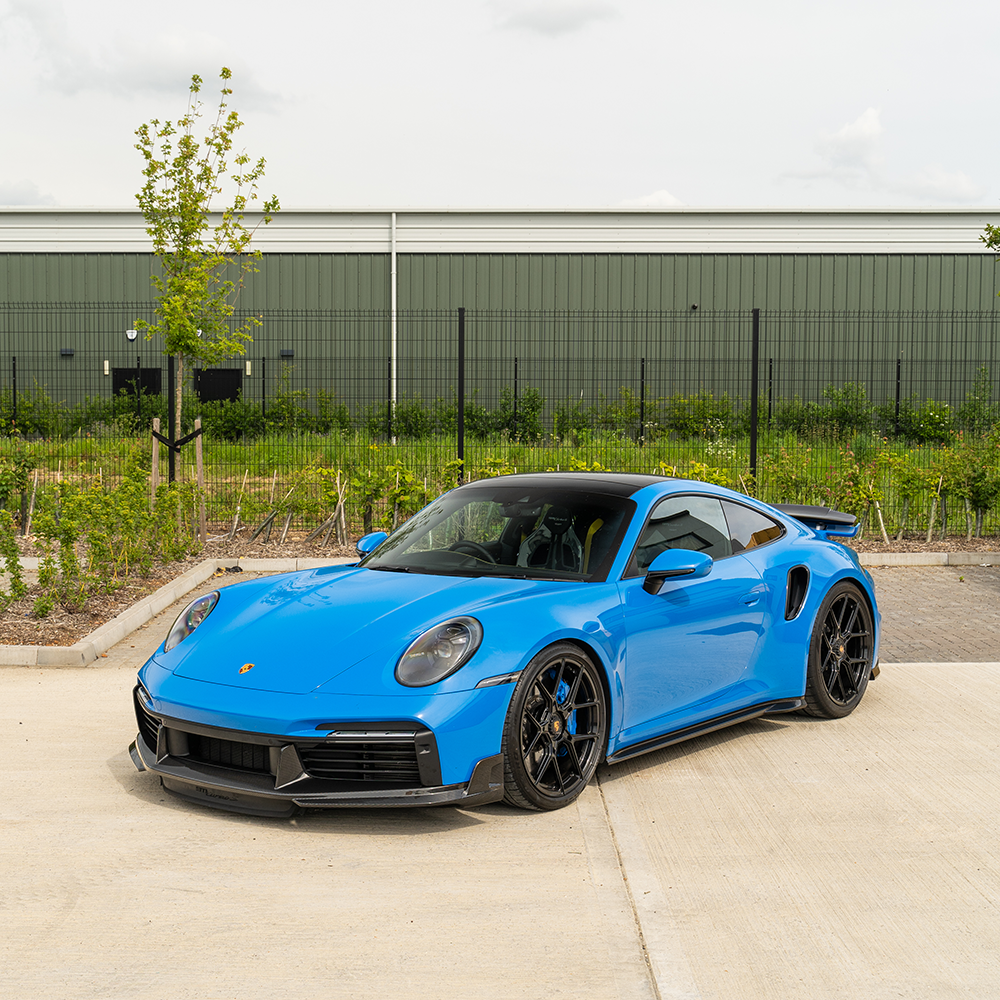 PORSCHE 911 992 TURBO S CARBON FIBRE SIDE SKIRTS - CT DESIGN