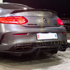 PSM Style Carbon Fibre Rear Diffuser for Mercedes W205 C Class Coupe & C63 2 Door 15-21