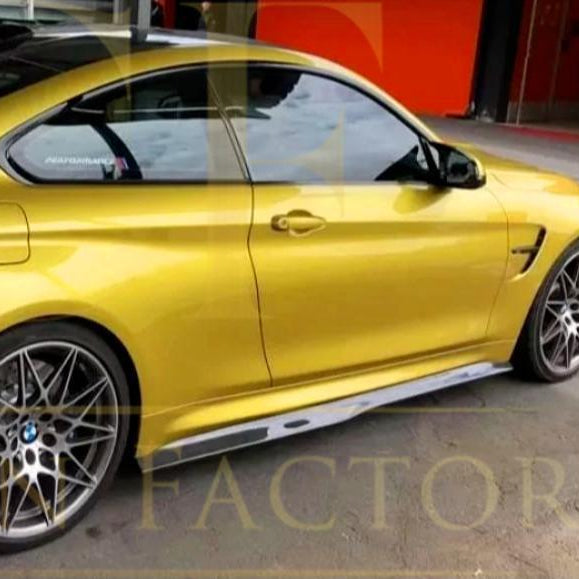 PSM Style Carbon Fibre Side Skirts  Extension for BMW F80 M3 14-20